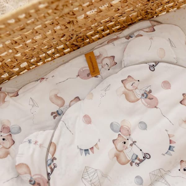Babysängkläder Bomull 50x75 Rävar
