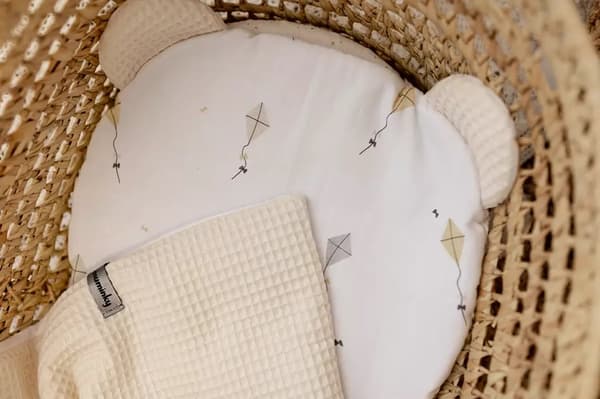 Baby Sängkläder Set 75x100 Drakar | Naturlig våffla
