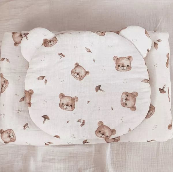 Førskolebørns sengetøj Muslin 100x130 | Bamser