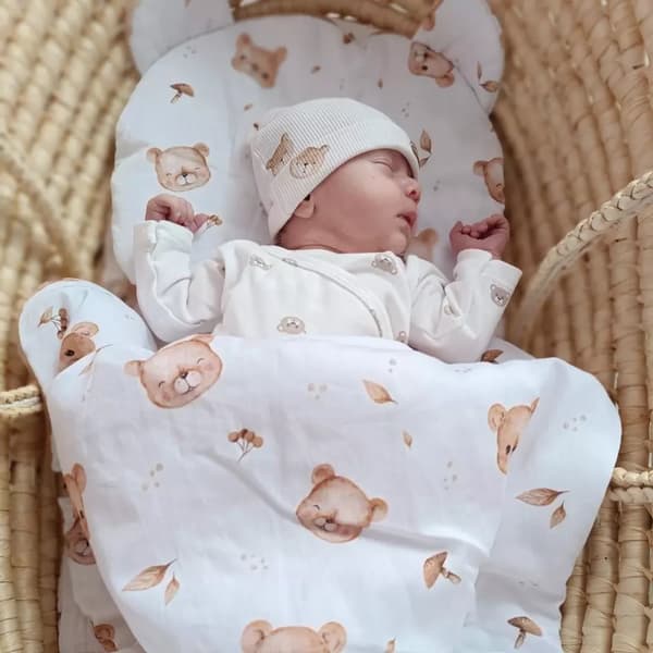 Baby Sengetøj Bomuld 75x100 Bamser