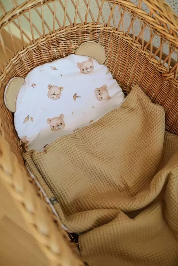 Baby Sängkläder Set 50x75 Teddy Bears | Karamellvåffla