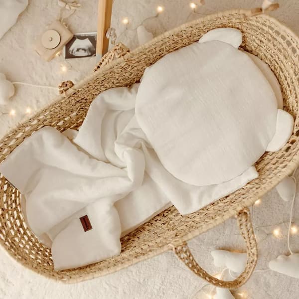 Førskolebørns sengetøj Muslin 100x130 | Cremet A'la linned