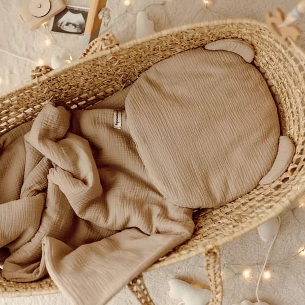 Förskolebarns sängkläder Muslin 100x130 | Beige