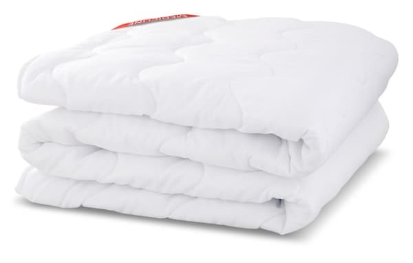 Tråd quiltad premium övermadrass/skydd 200x220cm vit