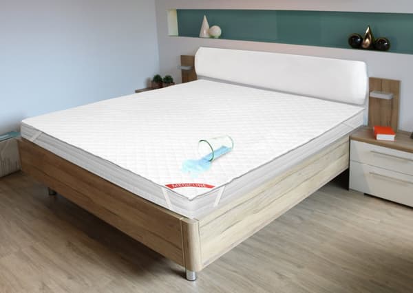 Madrasbeskytter/topper vandtæt ultralydsquiltet premium 90x200cm hvid