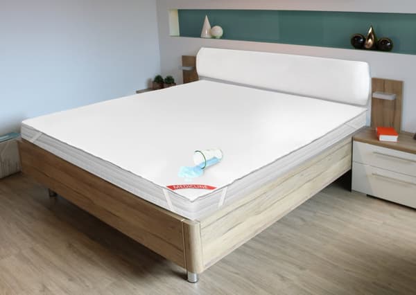 Topmadras/beskytter vandtæt 200x220cm hvid