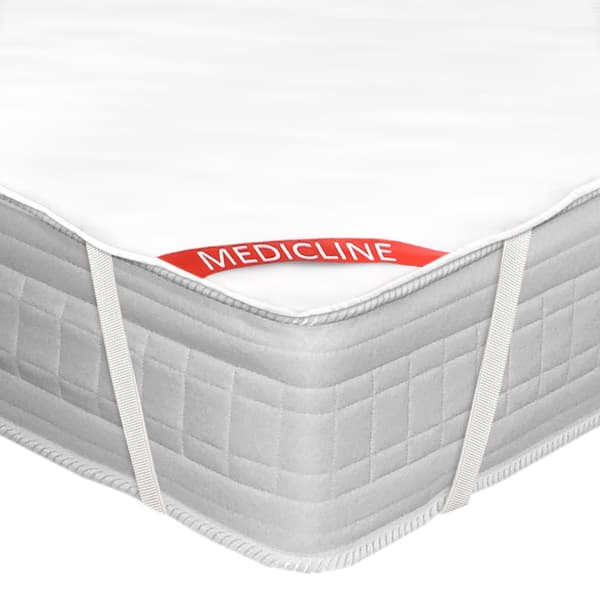 Topmadras/beskytter vandtæt 200x220cm hvid