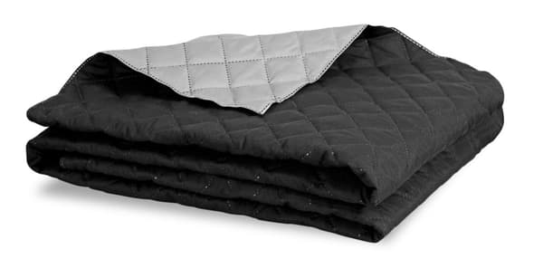 Ultrasonic Quiltet Sengetæppe 200x220 cm Grå-Sort