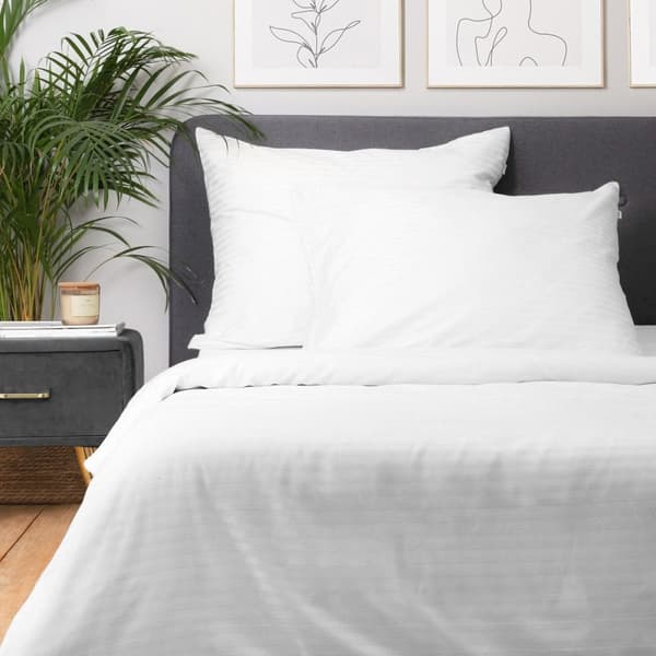 Sengetøj | AGNES | satin hvid | 220x200 + 2*70x80 cm | 952627