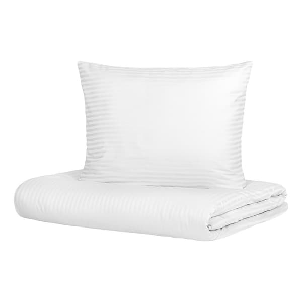 Sengetøj | AGNES | satin hvid | 220x200 + 2*70x80 cm | 952627