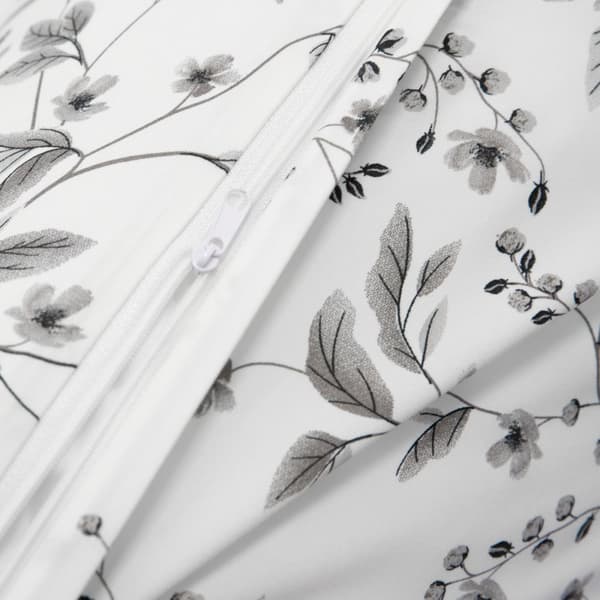 Sengetøj | B2 Bilberry Branch Essentials | mikrofiber hvid med plantemønster | 160x200cm | | 894348
