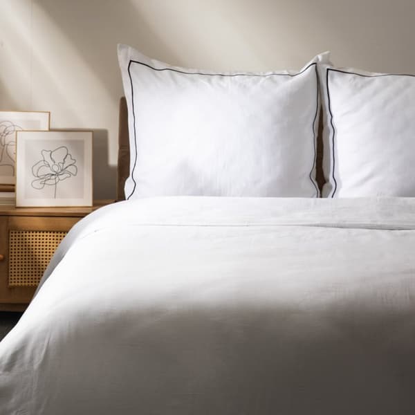 Sängkläder | ESPERIN | satin vit | 160x200 + 2*70x80cm | 701054