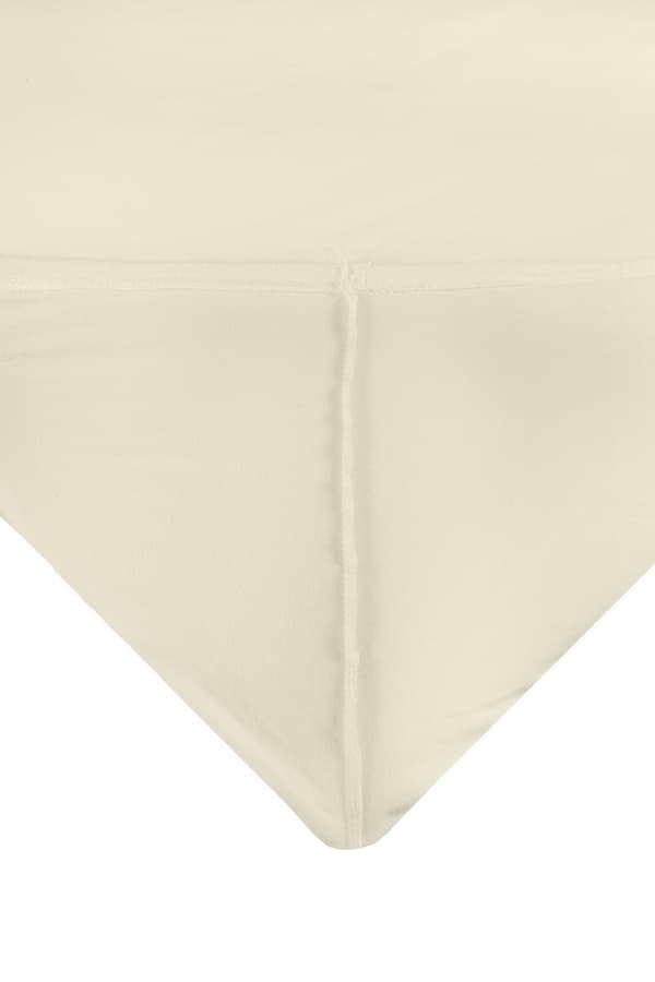 Satin dæklag 180x200x25, ecru_02, MATEX