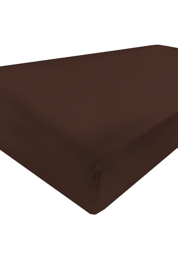 Satin dæklag 180x200x25, brun_18, MATEX
