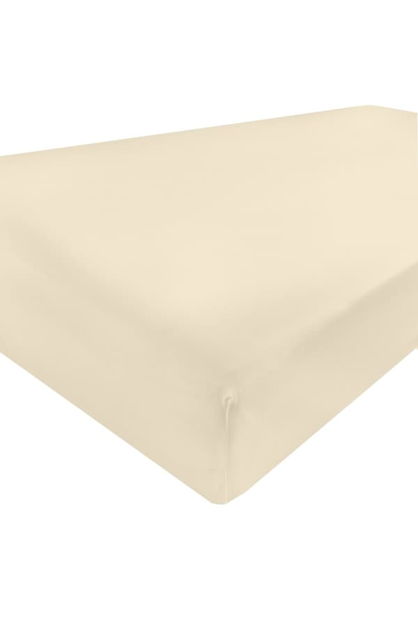 Satin dæklag 220x200x25, ecru_02, MATEX