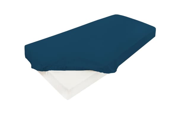 Satin dæklag 90x200x25, navy_37, MATEX