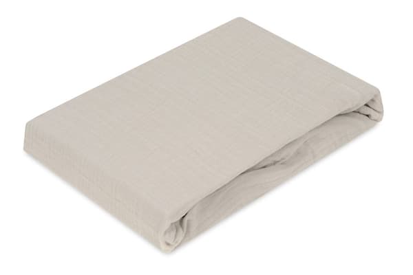 Lakan MUSLIN 160x200x25, ljusbeige_15, MATEX
