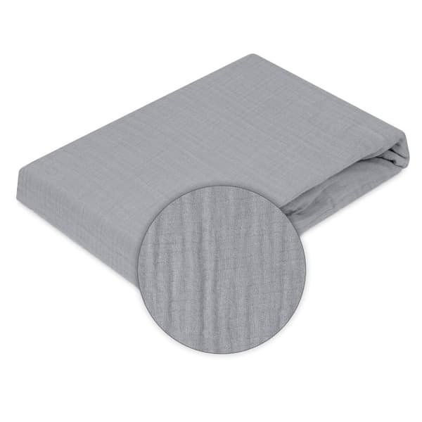 Lakan MUSLIN 160x200x25, mörkgrå_44, MATEX