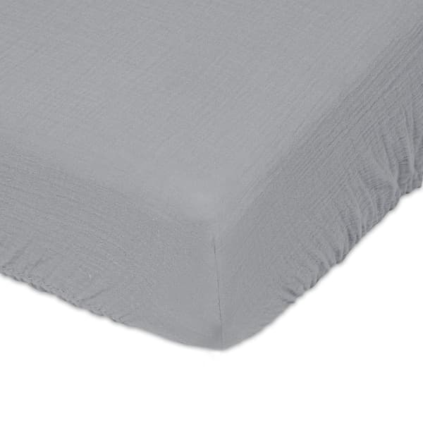 Lakan MUSLIN 160x200x25, mörkgrå_44, MATEX