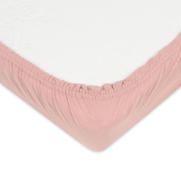 Lakan MUSLIN 90x200x25, dirty pink_12, MATEX