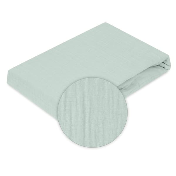 Lakan MUSLIN 90x200x25, mint_33, MATEX