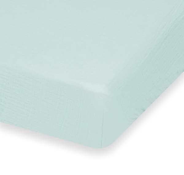 Lakan MUSLIN 90x200x25, mint_33, MATEX