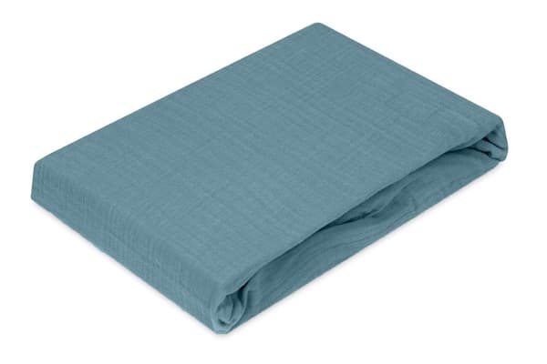 Mukautettu lakana MUSLIN 90x200x25, navy_34, MATEX