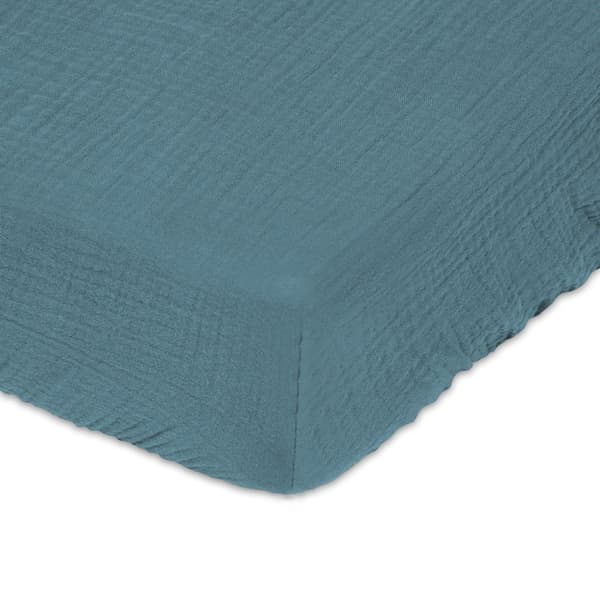 Mukautettu lakana MUSLIN 90x200x25, navy_34, MATEX