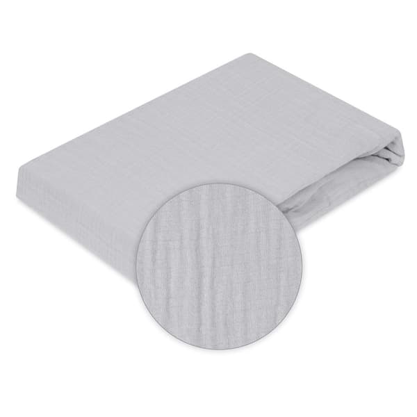 Mukautettu lakana MUSLIN 90x200x25, harmaa_42, MATEX