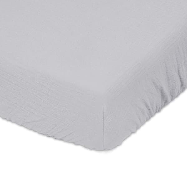 Mukautettu lakana MUSLIN 90x200x25, harmaa_42, MATEX