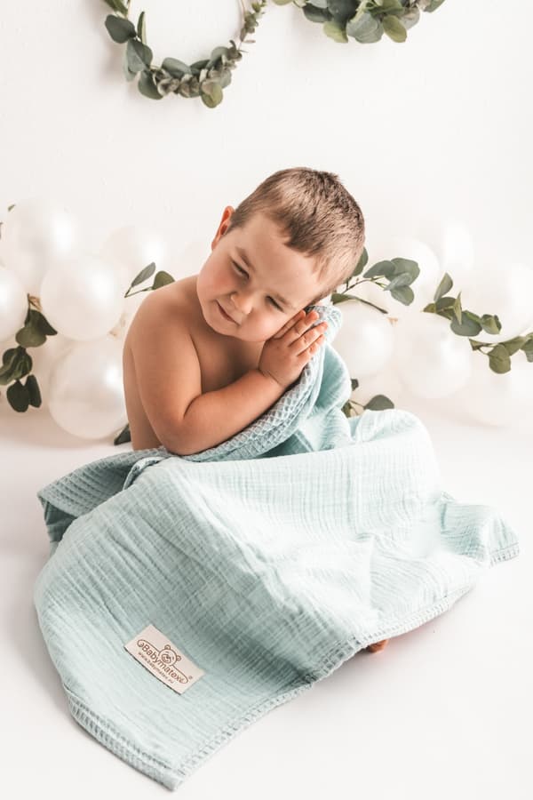 PRESTIGE MUSLIN vauvan peitto laatikossa 75x100