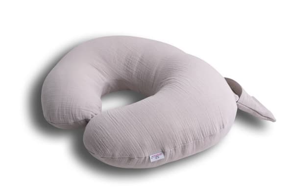 Positioneringskudde längd 150 miniRELAX muslin 42 grå