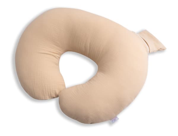 Positioneringskudde längd 150 miniRELAX muslin 15 beige