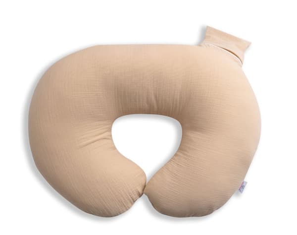 Positioneringskudde längd 150 miniRELAX muslin 15 beige