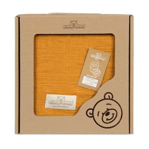 Tæppe-Swaddle MUSLIN i æske 80x120
