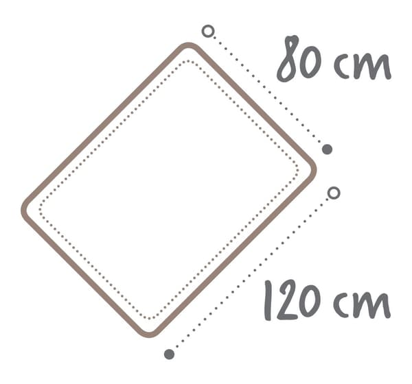 Tæppe-Swaddle MUSLIN i æske 80x120