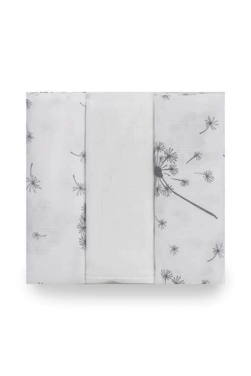 MUSLIN blöjtryckt 3-pack, stl. 70x80