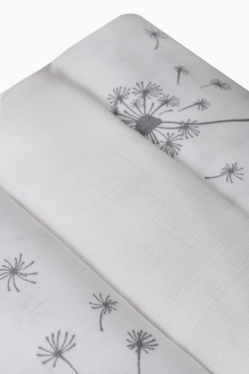 MUSLIN blöjtryckt 3-pack, stl. 70x80