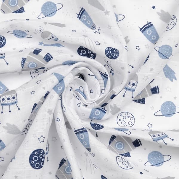 MUSLIN blöjtryckt 3-pack, stl. 70x80