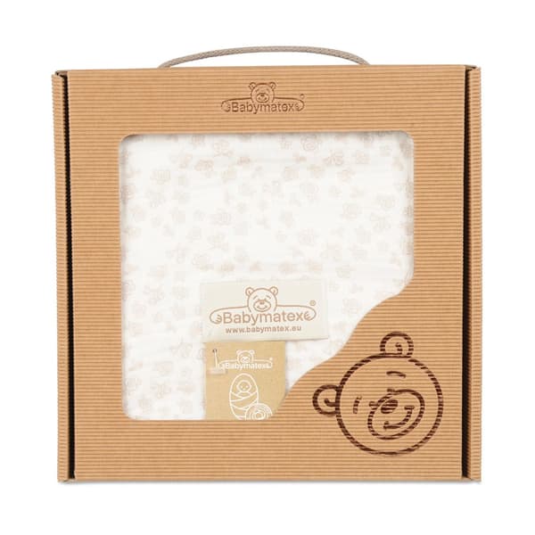 Filt-Swaddle MUSLIN DESIGN tryckt i en kartong 80x120