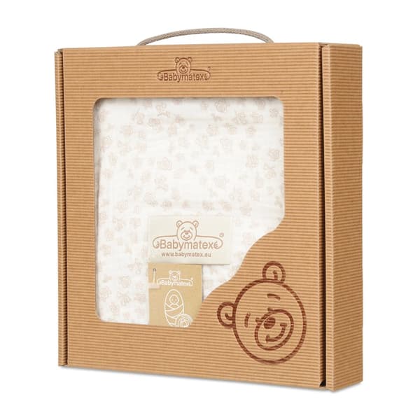Filt-Swaddle MUSLIN DESIGN tryckt i en kartong 80x120
