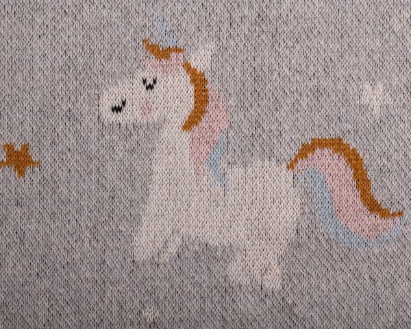 RAINBOW filt av bomull 80x100