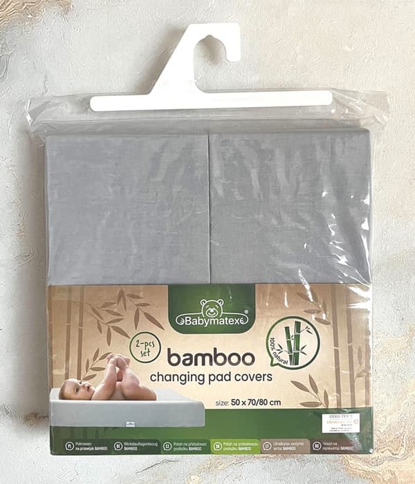 BAMBOO puslebordsbetræk, 2 stk., str 50x70/80