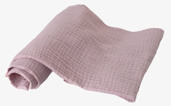 Vaippa 70x80 MUSLIN 3 kpl väri 12 likainen pinkki