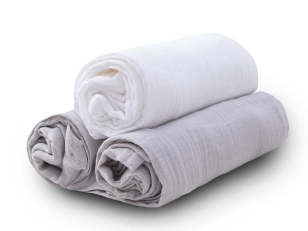 Vaippa 70x80 MUSLIN 3 kpl väri 42 harmaa