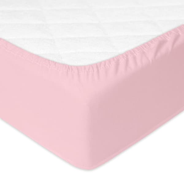 Vattentät lakan, BAMBU rosa underlag 70x140x10 BABYMATEX