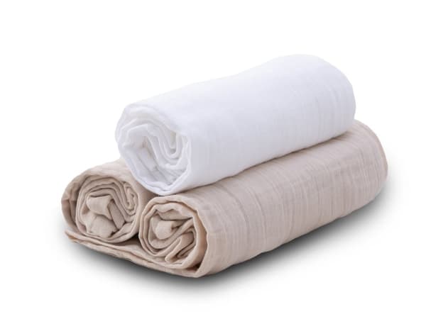 Ble 70x80 MUSLIN 3 stk farve 15 beige