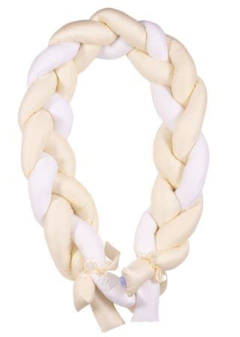 Satin BRAID spjälsängsskydd, längd 200 cm