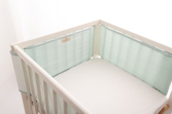 Spjälsängsskydd 180x30 BUMP AIR MUSLIN 33 mint