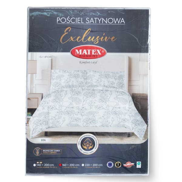 Satin sengetøj EKSKLUSIVT (160x200-1,70x80-2) MATEX
